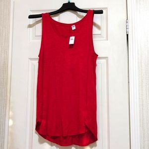 Old Navy Luxe red sz L tank top new with tags.